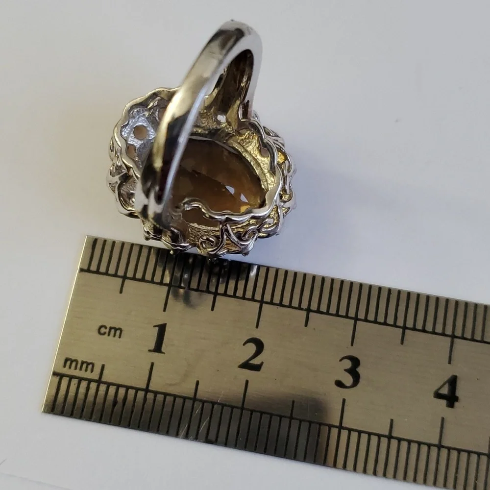 Sterling Silver 925 Quartz Ring